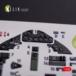 KELIK K48082 FM-1 Wildcat/Martlet Mk.V interior 3D decals for Tamiya kit 1/48 – image 4