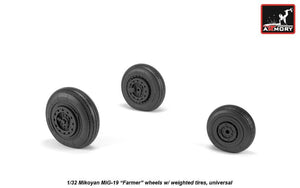 Armory Models AW32012 Mikoyan MiG-19 Farmer wheels w/ weighted tires 1/32 – immagine 2