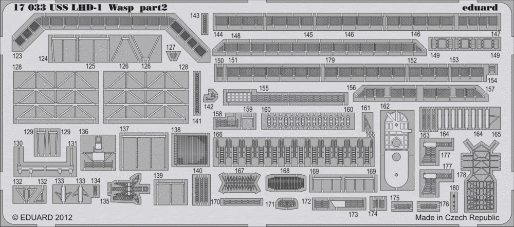 Eduard 17033 USS Wasp LHD-1 HOBBY BOSS 1/700