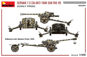 MiniArt 35394 GERMAN 7.5CM ANTI-TANK GUN PAK 40. EARLY PROD 1/35 – image 14