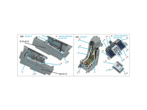 Quinta Studio QD72161 MiG-29SMT 3D-Printed &amp;amp; colored Interior on decal paper (GWH) 1/72 – image 2