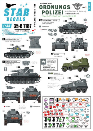 Star Decals 35-C1187 Ordnungs Polizei # 2 1/35