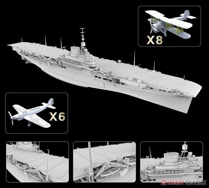 FlyHawk Model FH1116S HMS Illustrious 1940 Deluxe Edition 1/700 – Bild 2