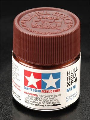 Tamiya XF9 Hull Red (81709) Acrylic paint 10ml – zdjęcie 2