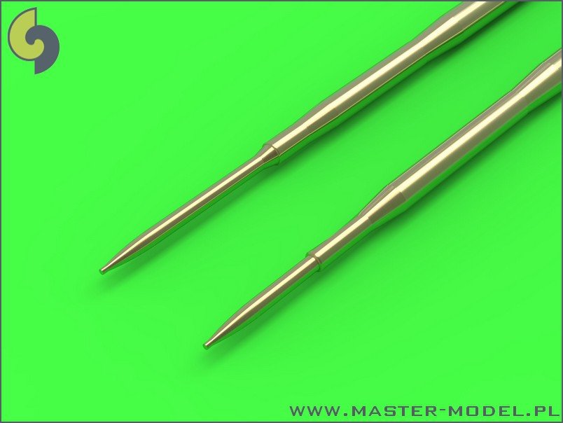 Master AM-48-090 MiG-17A/P/F (Fresco A, B, C) - 37mm and 23mm gun barrels set &amp;amp; Pitot Tubes 1/48 – zdjęcie 2
