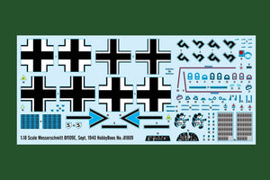 Hobby Boss 81809 Messerschmitt Bf109E Sept 1940 1/18 – image 2
