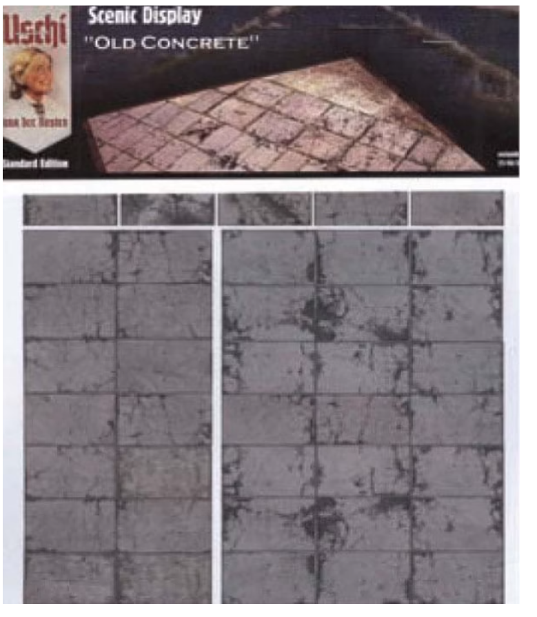 Uschi van der Rosten 3003 Scenic Display Old Concrete 1/72 /1/48