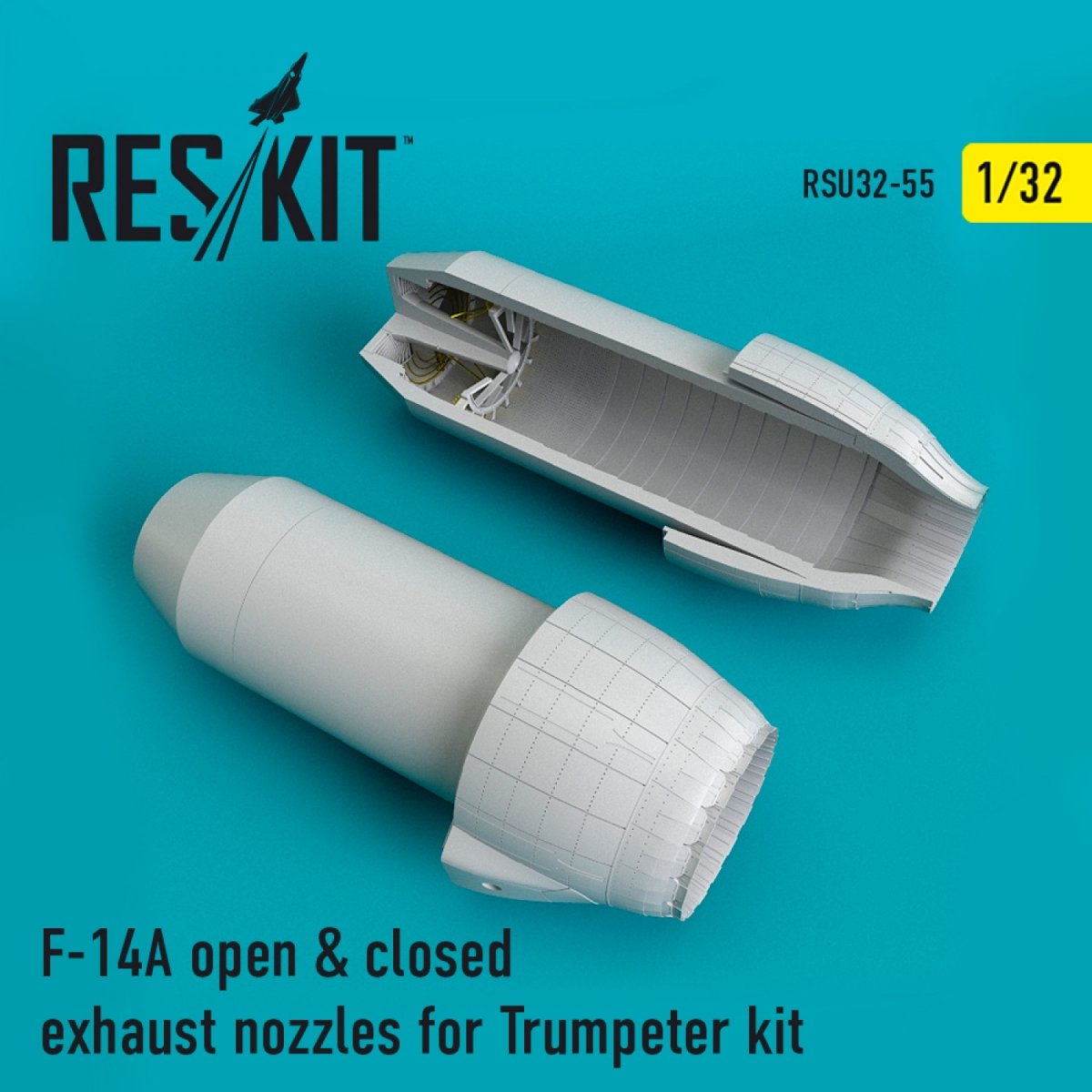 RESKIT RSU32-0055 F-14A "TOMCAT" OPEN & CLOSED EXHAUST NOZZLES TRUMPETER KIT 1/32