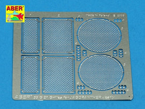 Aber 35G21 Grilles for german tank destroyer Jagdpanther Ausf.G1 early 1/35
