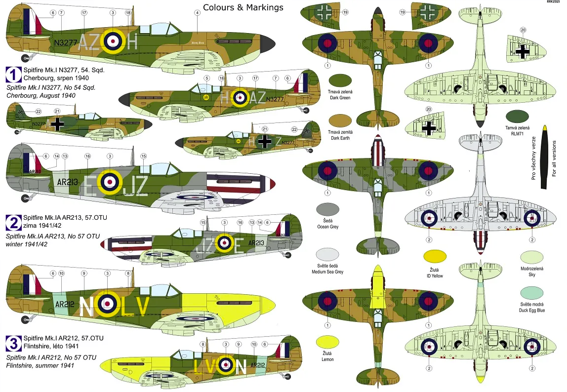 Kovozavody Prostejov KPM0276 Spitfire Mk.Ia „Special Markings“ 1/72 – zdjęcie 2