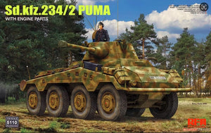 Voyager Model PE351300 WWII German Sd.Kfz 234/2 PUMA Upgrade Set For RFM 5110 1/35 – zdjęcie 2