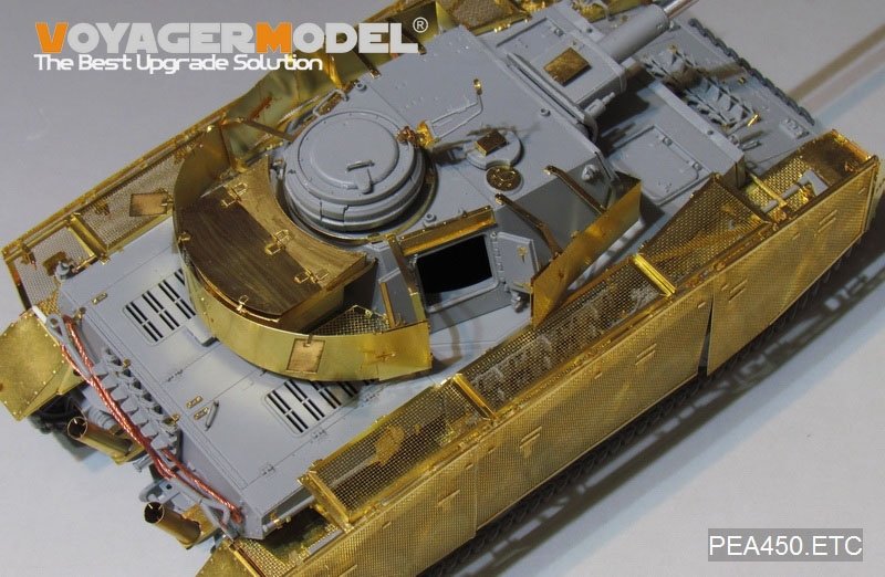 Voyager Model PEA450 WWII German Pz.Kpfw.IV Ausf.J &amp;quot;Thoma shields&amp;quot; wire mesh schürzen (Last Production) (FOR Boder 35008) 1/35 – zdjęcie 7