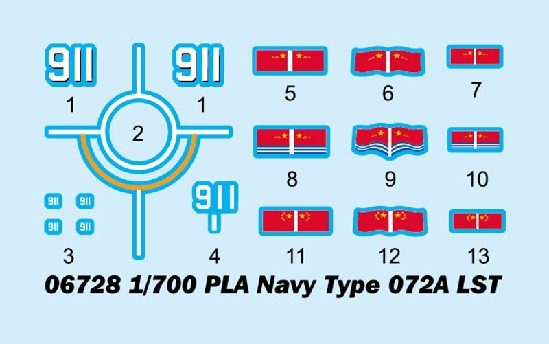 Trumpeter 06728 PLA Navy Type 072A LST 1/700 – zdjęcie 4