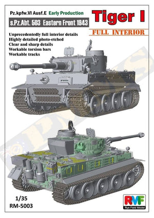 Rye Field Model 5003 Pz.kpfw.VI Ausf. E Tiger I Early Production (full interior) – zdjęcie 3
