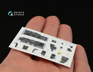 Quinta Studio QD32003 F-16C 3D-Printed &amp;amp; colored Interior on decal paper (for Tamiya kit) 1/32 – image 4