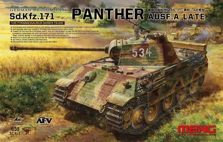 Meng modèle TS-035 Sd.Kfz.171 PANTHER Ausf. Un retard 1/35 