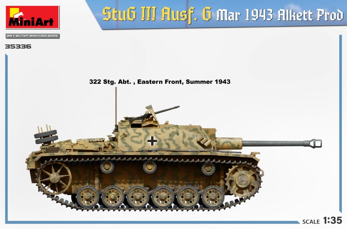 Mini Art 35336 StuG III Ausf. G Mar 1943 Alkett Prod 1/35 – zdjęcie 4