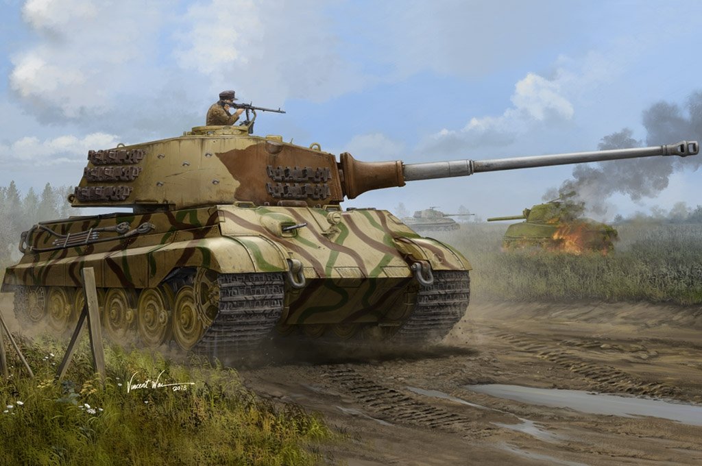 Hobby Boss 84533 Pz.Kpfw.VI Sd.Kfz.182 Tiger II (Production Henschel juillet 1945) (1/35)