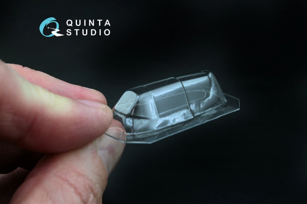 Quinta Studio QC48003-S Yak-1 vacuformed clear canopy 1 pcs (for SF or Modelsvit kit) 1/48 – zdjęcie 2