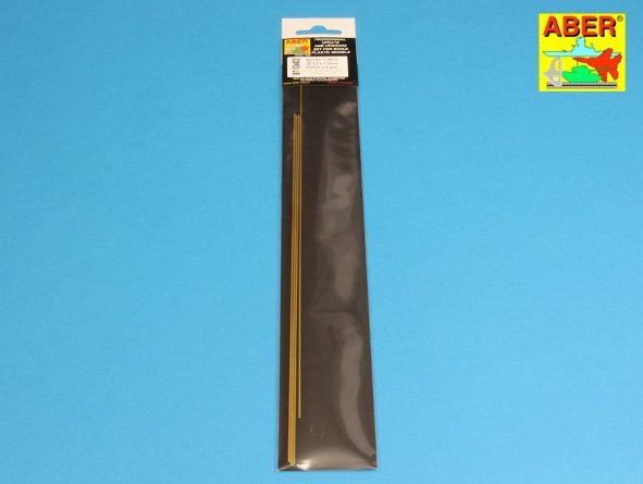 Aber BT13X02 Brass Tubes 1.3 x 0.2mm length 250mm x 4 pcs.