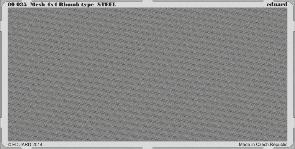 Eduard 00035 Mesh 4x4 Rhomb type STEEL