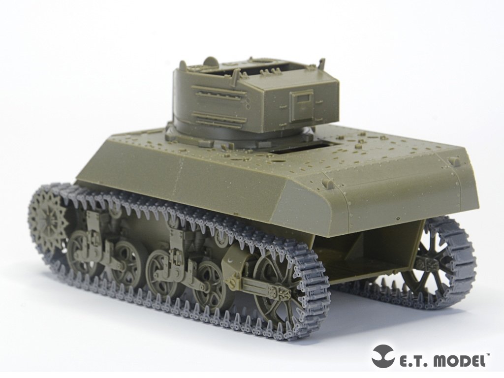E.T. Model P35-039 WWII US ARMY M3/M5 Stuart Light Tank T36E6 Workable Track ( 3D Printed ) 1/35 – zdjęcie 5