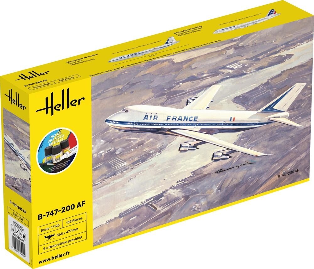 Heller 56459 Starter Kit - B-747-200 AF 1/125 – zdjęcie 2