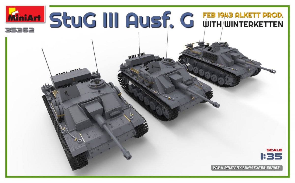 Mini Art 35362 StuG III Ausf. G FEB 1943 ALKETT PROD. WITH WINTERKETTEN 1/35 – Bild 4
