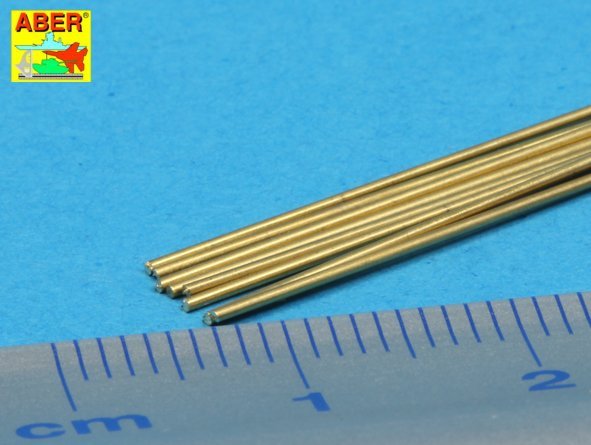 Aber BR06 Brass round rods 0,60 mm length 250 mm x 8 pcs. – zdjęcie 5