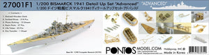 Pontos 27001F1 BISMARCK 1941 Detail Up Set Advanced 1/200