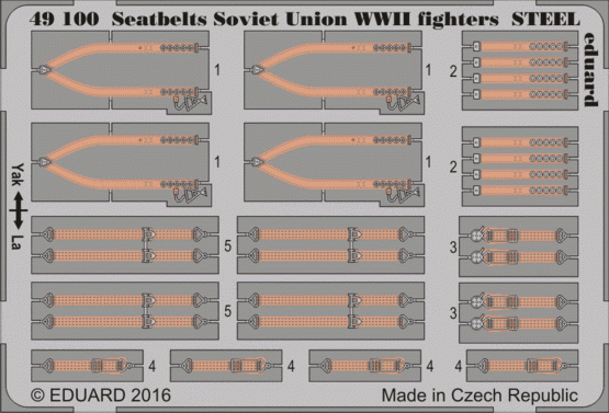 Eduard BIG49342 Seatbelts WWII Allied AF STEEL 1/48 – zdjęcie 4