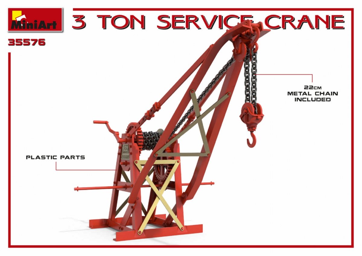 MiniArt 35576 3 TON SERVICE CRANE 1/35 – image 3
