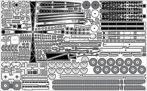 Pontos 32003F1 IJN Yamato 1945 Advanced Add-on 1/350 – zdjęcie 10