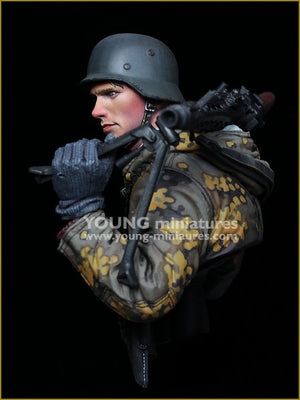 Young Miniatures YM1882 German Machine Gunner Eastern Front WWII 1/10 – zdjęcie 3