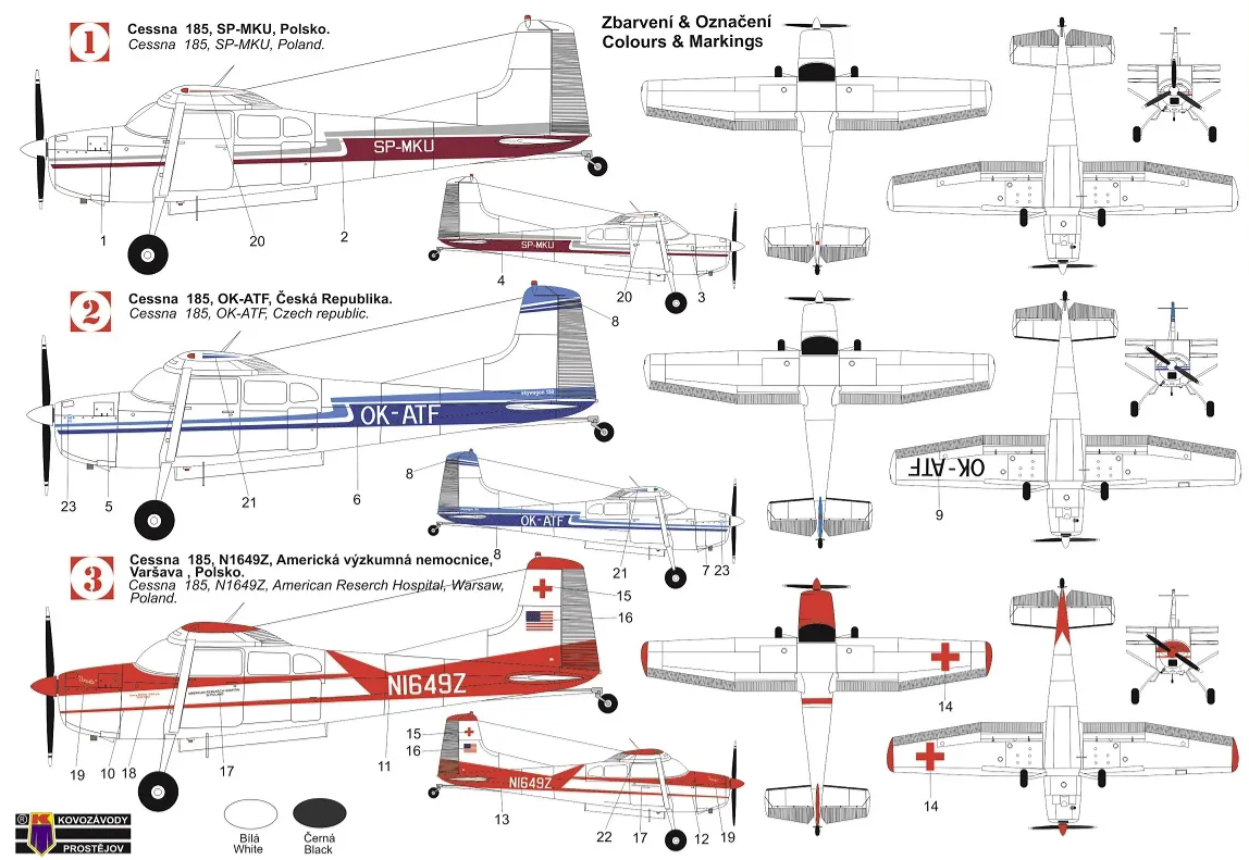 Kovozavody Prostejov KPM0232 Cessna C-180/185 Skywagon 1/72 – image 2