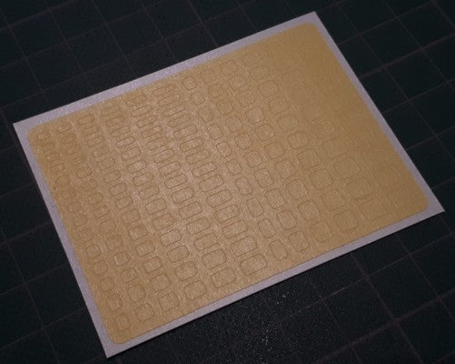 Omask 80006 Rectangles with round corners 2-5mm (yellow masking tape)