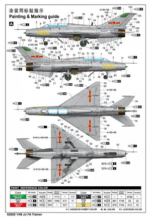 Trumpeter 02825 JJ-7A Trainer 1/48 – zdjęcie 5