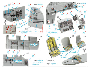 Quinta Studio QD48561 Boeing B-17G 3D-Printed &amp;amp; coloured Interior on decal paper (HK models) 1/48 – immagine 8