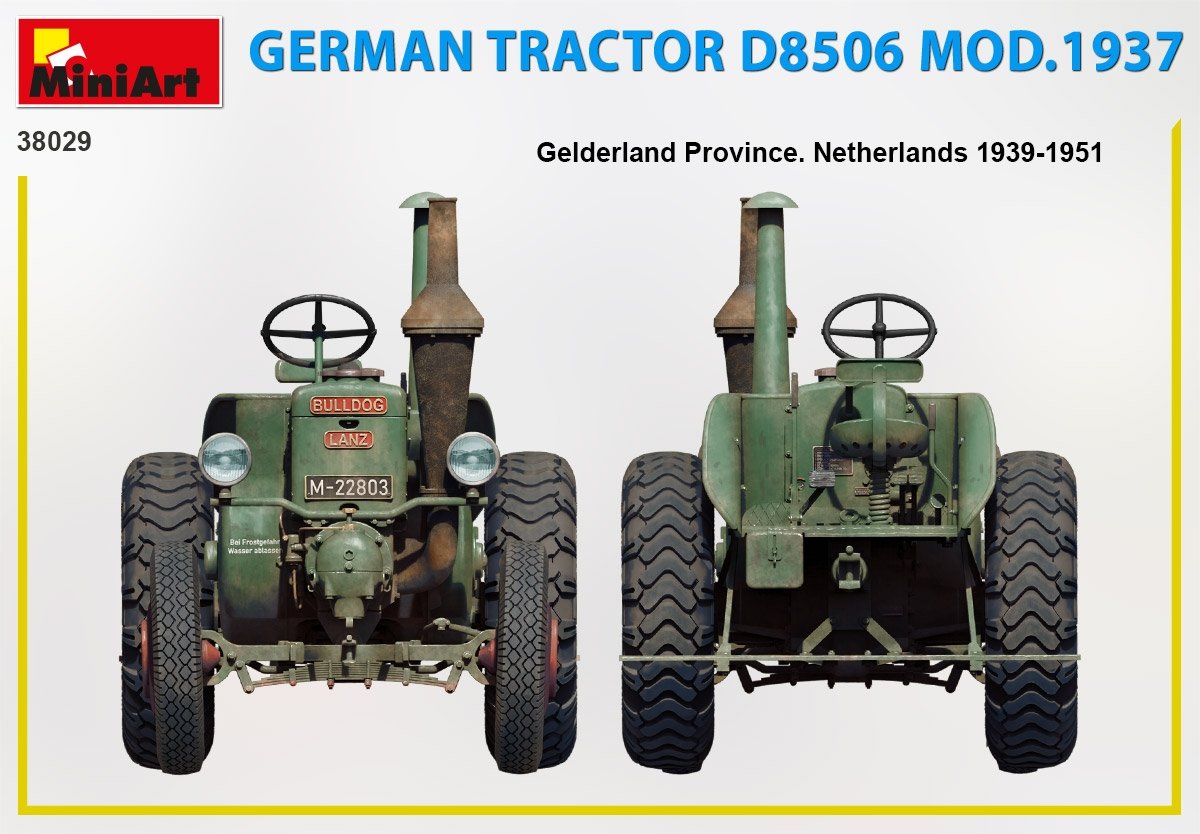 MiniArt 38029 GERMAN TRACTOR D8506 MOD. 1937 1/35 – zdjęcie 5