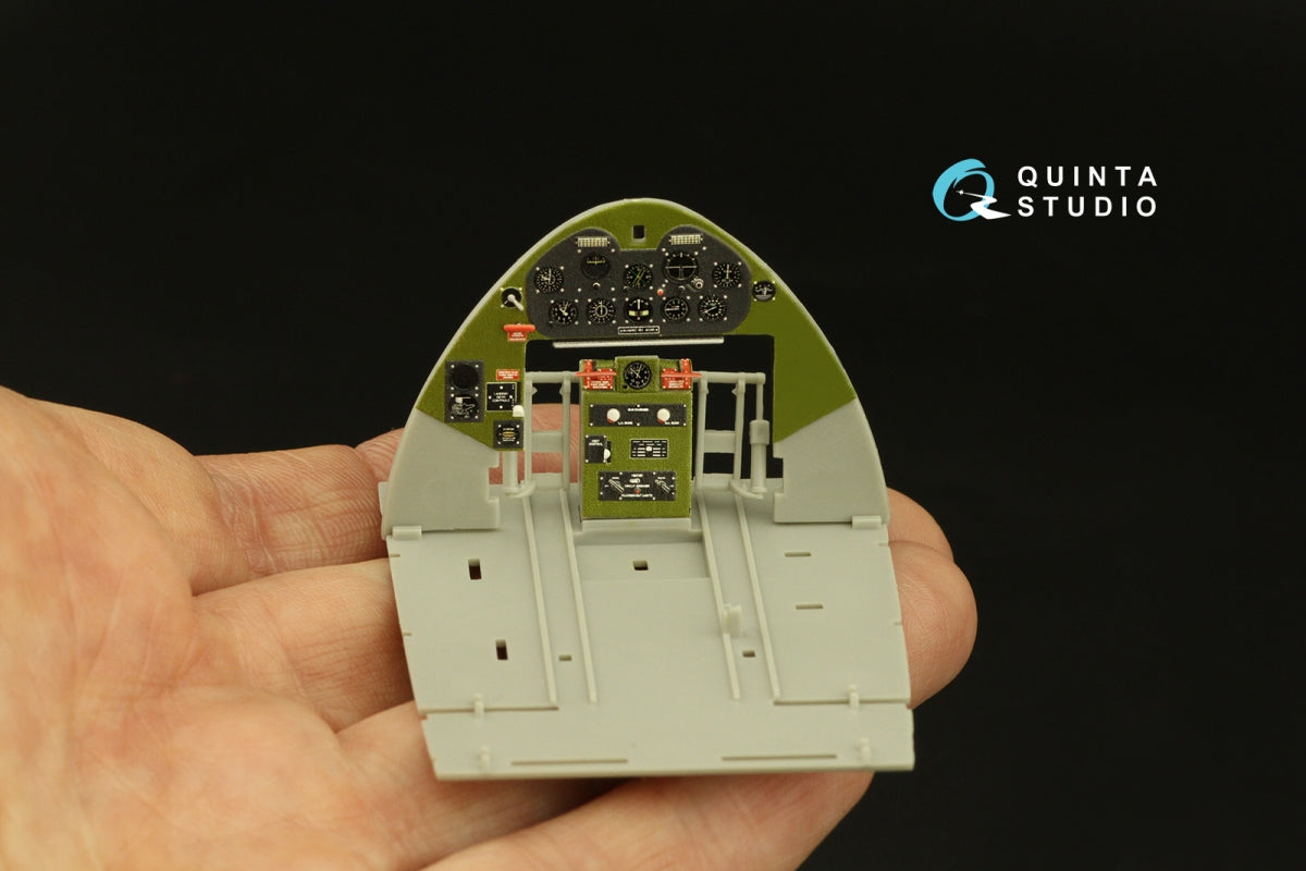 Quinta Studio QD32133 F6F-3 Hellcat 3D-Printed &amp;amp; colored Interior on decal paper (Trumpeter) 1/32 – image 3