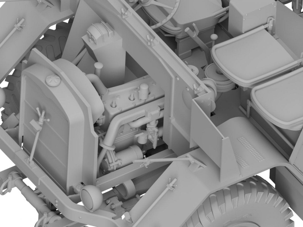 Thunder Model 35209 Morris Bofors C9/B Late The Iconic British WWII Gun Truck 1/35 – zdjęcie 6