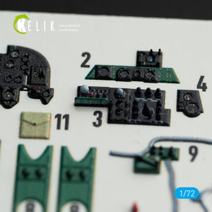 KELIK K72060 M6A1 SEIRAN INTERIOR 3D DECALS FOR TAMIYA KIT 1/72 – zdjęcie 4