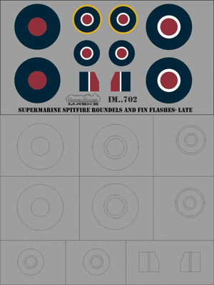 ModelMaker Decals IM48702 Supermarine Spitfire roundels and fin flashes - LATE 1/48 – image 2