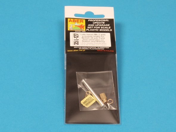 Aber 35L-127 Late barrel MK2 with muzzle brake to British 25 pdr 1/35 – zdjęcie 6