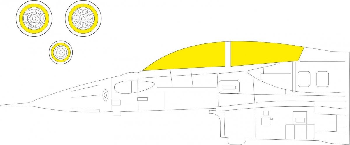 Eduard EX966 F-16D Block 30/40/50 KINETIC MODEL 1/48
