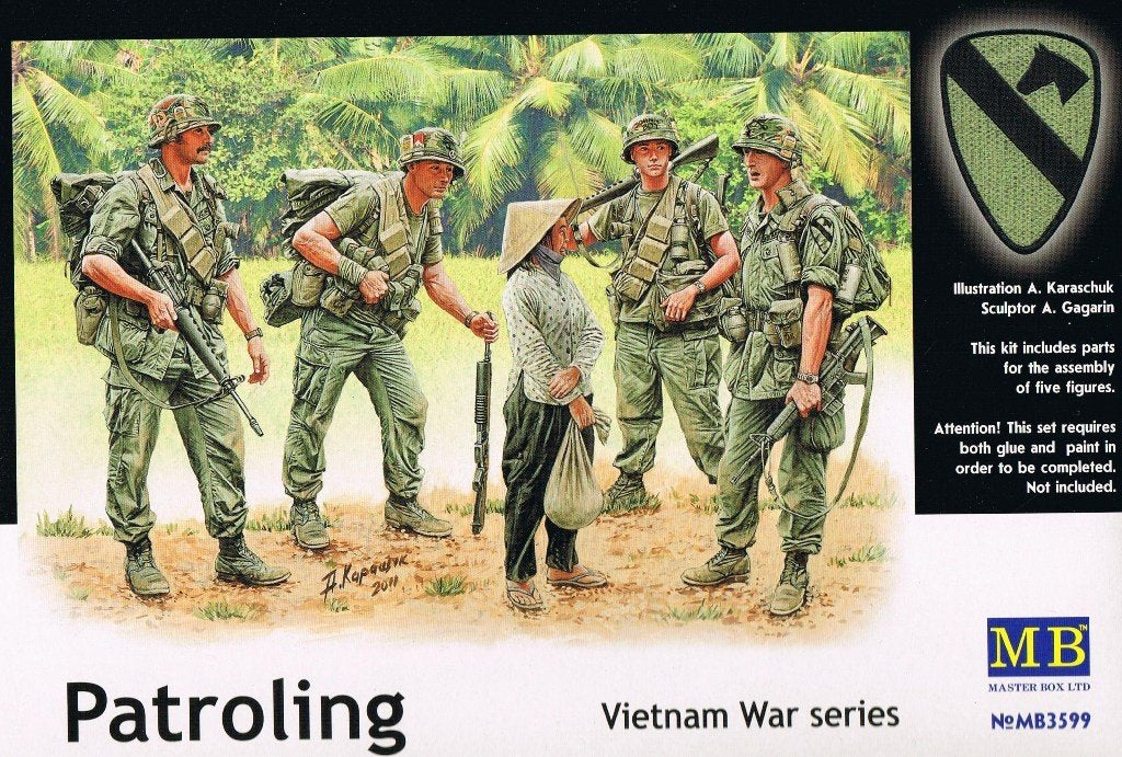 Master Box 3599 US Marines "Patrolling" (Vietnam War series) 1/35