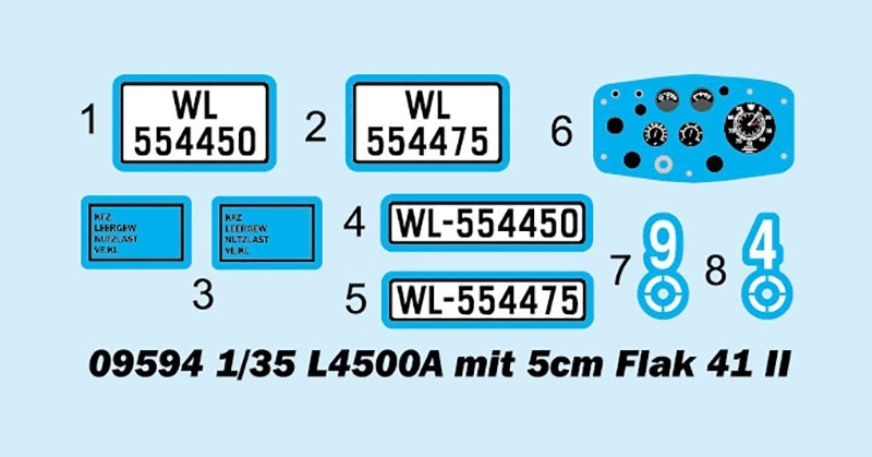 Trumpeter 09594 L4500A mit 5cm Flak 41 II 1/35 – zdjęcie 3