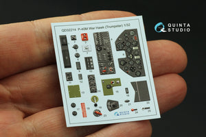 Quinta Studio QD32214 P-40M WarHawk 3D-Printed coloured Interior on decal paper (Trumpeter) 1/32 – zdjęcie 4
