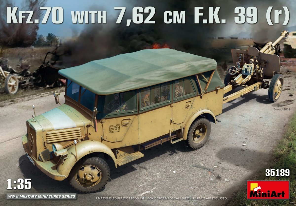 MiniArt 35189 Kfz.70 & 7,62 cm F.K. 39 (r) 1/35