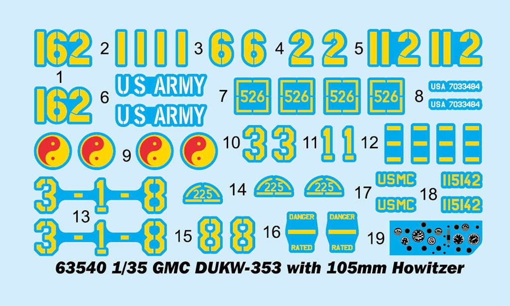 I Love Kit 63540 GMC DUKW-353 with 105mm Howitzer 1/35 – immagine 3